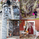 Spinnennetz Deko – Dehnbares Cobweb mit Spinne